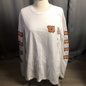 RVCA Men’s long Sleeve T Shirt White XL